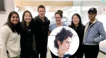  ?? IG FOTO / KATY CAMENZIND ?? IS THIS A CLUE TO BRAD PITT’S NEW LOVE LIFE? The Daily Mail shared this Instagram post from November to indicate that Pitt visited the Massachuse­tts Institute of Technology (MIT) media laboratory last year. What’s the big deal? Pitt’s reported...