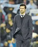  ?? FOTO: EFE ?? Santiago Solari, ayer en Balaídos