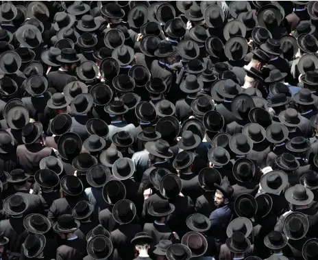  ?? EPA ?? Ultra-Orthodox Jews make up nearly 15 per cent of Israel’s population but are exempt from conscripti­on into the military