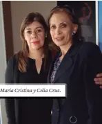  ??  ?? María Cristina y Celia Cruz.