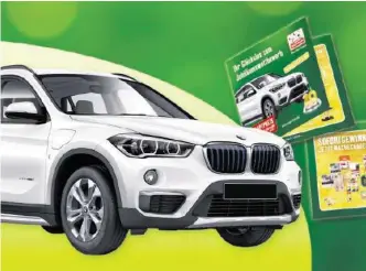  ??  ?? Neben einem BMW X1 gibt es unter anderem Tierfutter für ein Jahr zu gewinnen.