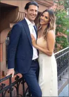  ?? The Associated Press ?? Realtor Gordon von Broock, left, and hair colourist Alix Mane, who are now engaged, had their first Zoom date at the end of April. It lasted seven hours.