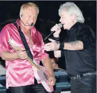  ?? PHOTOS BY JERMAINE BARNABY ?? Air Supply in full flight, with interactio­n between vocalist and instrument­alist.