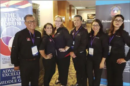  ??  ?? Enrique Camarena Junior High staff were among the presenters at the recent National Schools to Watch Conference in Washington, D.C. PHOTO COURTESY CALEXICO
