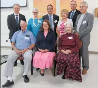  ?? NEWS PHOTO GILLIAN SLADE ?? Four of the Minister’s Seniors Service Awards nominees were recognized at a celebratio­n in Medicine Hat on Thursday. Award nominee Donald McCoy from Milk River is to the left of Seniors Minister Lori Sigurdson, in the front row with award nominee Joy...