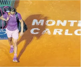  ?? REUTERS ?? Cerca del final. Rafael Nadal jugó siete partidos desde 2023.