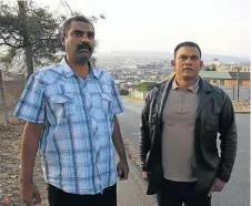  ?? Picture: THULI DLAMINI ?? FIGHTING BACK: Marlin Reddy and Roland Maduray have come under attack from alleged druglords