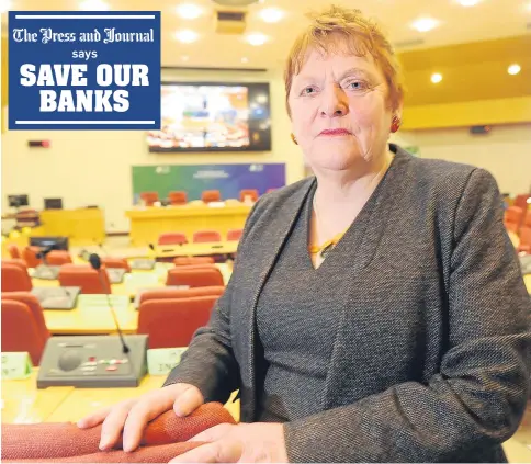  ??  ?? BACKING: Margaret Davidson has signed a motion to call for minimum levels of service provision for everyday banking requiremen­ts
