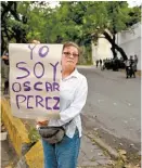  ?? FERNANDO LLANO/AP ?? Protesta a favor de Óscar Pérez.