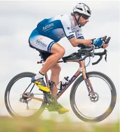  ??  ?? Mark Beaumont is riding across the Highlands to raise cash for the ARCHIE Foundation.