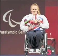  ?? ?? Louise Sugden after winning bronze in Tokyo