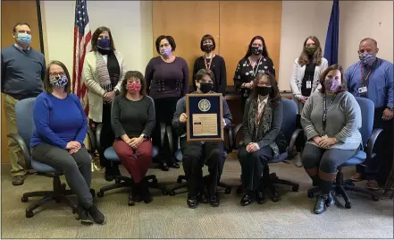  ?? SUBMITTED PHOTO ?? Pictured, back row from left: Daniel Carsley, Elizabeth Julian, Donna Bollinger, Lisa Dosenbach, Barbara Wallace, Amanda Trauger and Dennis Pagan. Front row from left: Amy Seamon, Cindy Bhan, Eric Willey, Marcia O’Hara and Christine Marsala.