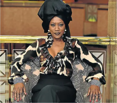  ?? Picture: GALLO IMAGES. ?? ADDING HER VOICE: Burundian singer Khadja Nin, photograph­ed at the Saxon Hotel in Sandton this week, attended the AU summit where she joined the chorus of critics of Burundian President Pierre Nkurunziza, whose bid for a third term in office has...