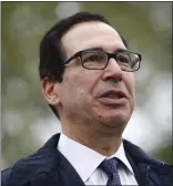  ?? PATRICK SEMANSKY THE ASSOCIATED PRESS ?? Former Treasury Secretary Steve Mnuchin says he’s working to put together an investor group to buy Tiktok, a day after the House of Representa­tives passed a bill that would ban the popular video app in the U.S. if its China-based owner doesn’t sell its stake.