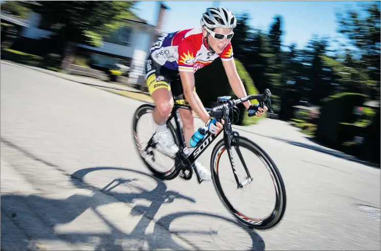  ?? — ORAN KELLY FILES ?? Abbotsford’s Alison Jackson heads into the B.C. Superweek series on a high, winning last week’s Canadian road-race national championsh­ip in Quebec.