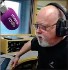  ??  ?? SILENCED: Manx Radio’s Stuart Peters before station took him off air