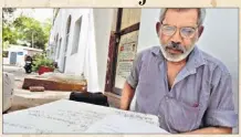  ?? Jagdish Sharma, 66, writes telegrams for a fee.
JASJEET PLAHA/ HT PHOTO ??