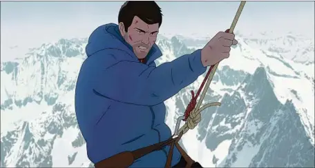  ?? MOUNTAINEE­R Julianne Films / Folivari / Mélusine Production­s / France 3 Cinéma / AuRA Cinéma ?? Joji Habu and his role in an early expedition to Mt. Everest are central to the animated film “The Summit of the Gods.”