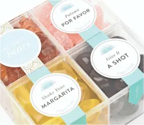  ?? JACK GRUBER, USA TODAY ?? These gummies come with a twist: If you like the taste of tequila with your treats, Sugarfina and Casamigos have something for you to chew on.