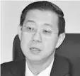  ??  ?? Lim Guan Eng