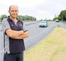  ?? Photo / Alisha Evans ?? Greg Sutton, who owns a business on Waihi Rd, is worried about some of the council’s proposed changes to the street.