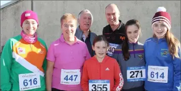  ??  ?? The Dobbs and Twomey families at The 3 Legends 6K Run, Jog, Walk, in aid of St. Patrick’s Special School, on Sunday.