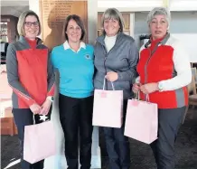  ??  ?? ■ 9 Hole Waltz competitio­n winners, pictured from left to right: Pauline Lowe, Jenny Piecha, Jan Dorn and Kali Morecroft.
