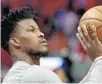  ?? JOHN MCCALL/ SOUTH FLORIDA SUN SENTINEL ?? Jimmy Butler is back alongside his Heat teammates.