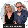  ??  ?? Elvis and his wife Diana Krall in 2016