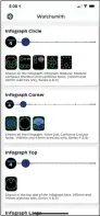  ??  ?? Watchsmith uses the iPhone app to personaliz­e complicati­ons from a several watch faces, although only newer models support all of the available Infograph options.