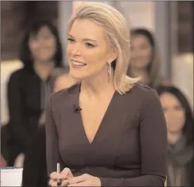  ?? The Associated Press ?? This Oct. 22 photo released by NBC shows Megyn Kelly on the set of her show “Megyn Kelly Today” in New York. NBC announced on Friday that the show will not return.