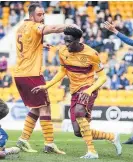  ??  ?? Cole goal Devante Cole opens his account for Motherwell
