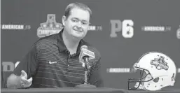  ?? STEPHEN M. DOWELL/ORLANDO SENTINEL ?? UCF coach Josh Heupel and the Knights are aiming to defeat Memphis in the American Athletic Conference title game and extend the nation’s longest win streak to 25 games.