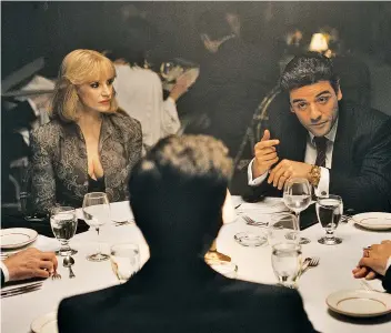  ??  ?? Dark: ‘A Most Violent Year’ stars Oscar Isaac and Jessica Chastain as a couple living in 1981 New York