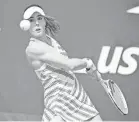  ?? CROINNE DUBREUIL/SIPA USA VIA AP ?? Alize Cornet’s loss Tuesday was secondary to shirt change on social media.