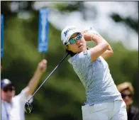  ?? NWA Democrat-Gazette/CHARLIE KAIJO ?? Nasa Hataoka shares the 36-hole lead the LPGA Northwest Arkansas Championsh­ip with Minjee Lee.