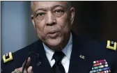  ?? GREG NASH — POOL ?? Army Maj. Gen. William Walker, commanding general of the District of Columbia National Guard, speaks during a Senate hearing at the U.S. Capitol in Washington on Wednesday.