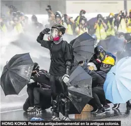  ?? REUTERS / JORGE SILVA ?? HONG KONG. Protesta antigubern­amental en la antigua colonia.