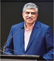  ??  ?? Last year, technocrat Nandan Nilekani returned to IT major Infosys, which is the tech-enabler for the GST Network