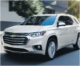  ??  ?? The latest driver safety aids are available on the Traverse, but only on certain trim levels and configurat­ions.