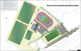  ??  ?? Plans for the new Glenealy GAA complex.