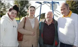  ??  ?? The Murphys, Aoife, Olive and Tom with Stephen McCarthy at the opening.