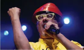  ?? Photograph: Jim Dyson/Getty Images ?? Sparky … Mark Mothersbau­gh performing with Devo at Meltdown festival, London, in 2007.