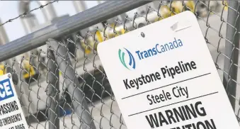  ?? LANE HICKENBOTT­OM/REUTERS FILES ?? TC Energy has not indicated how much oil was spilled during an incident at its Steele City, Neb., site, or how long the pipeline system is expected to be down.