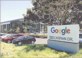  ?? PATRICK TEHAN — STAFF PHOTOGRAPH­ER ?? This building at 222 Caspian Dr. in Sunnyvale was recently purchased by Google, one of some four dozen properties acquired by the tech giant for likely expansion.