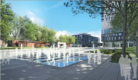  ??  ?? Of the new vision for Viger Square, Mayor Denis Coderre said: “I think it meets our wishes of combining a respect of the spirit of the artwork while adding a contempora­ry feeling to the space.”