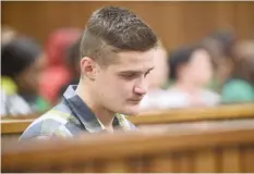  ?? | THOBILE MATHONSI African News Agency (ANA) ?? SELF-confessed child rapist Nicholas Ninow in the dock in the North Gauteng High Court yesterday. Ninow is accused of raping a 7-year-old girl in the Dros restaurant’s toilets in Silverton, East of Pretoria.