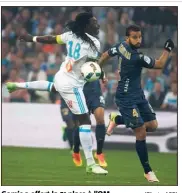  ?? (Photo AFP) ?? Gomis a offert la e place à l’OM.