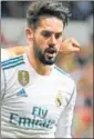  ?? REUTERS ?? Isco scored in either half to give Real their first league win at Santiago Bernabeu this season.