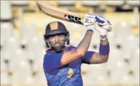  ?? PRAKASH PARSEKAR/HT ?? ■
Suryakumar Yadav finished as the top scorer in the tournament for his side Mumbai.